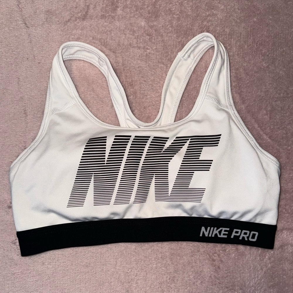 NIKE sports bra - white and black